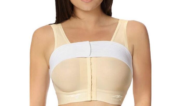 Compression linen para sa rehabilitasyon pagkatapos ng pagdaragdag ng dibdib na may hyaluronic acid