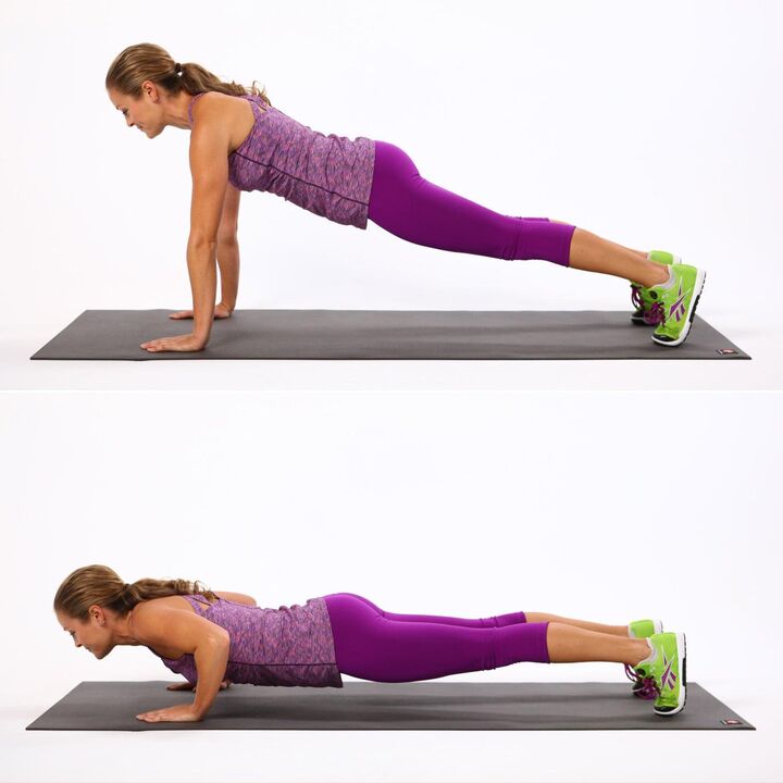 push-up para sa pagpapalaki ng dibdib